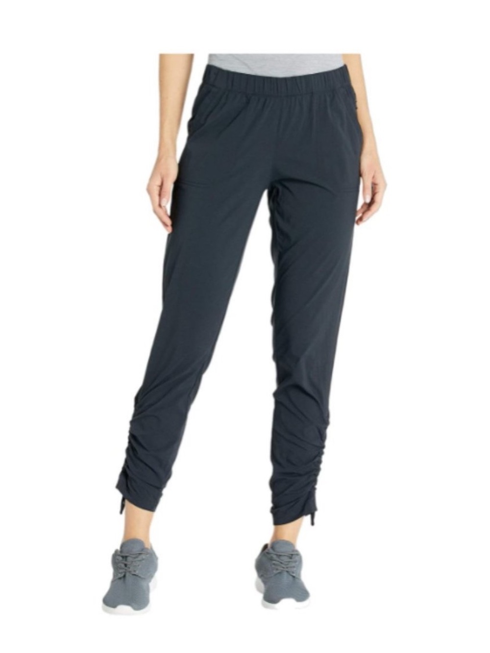 PRANA Arch Pants Nylon Stretch UPF Active Outdoor Pants Ruched Ankle Pockets S